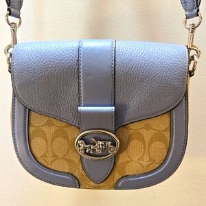 Coach - Georgie Saddle Bag In Signature Canvas